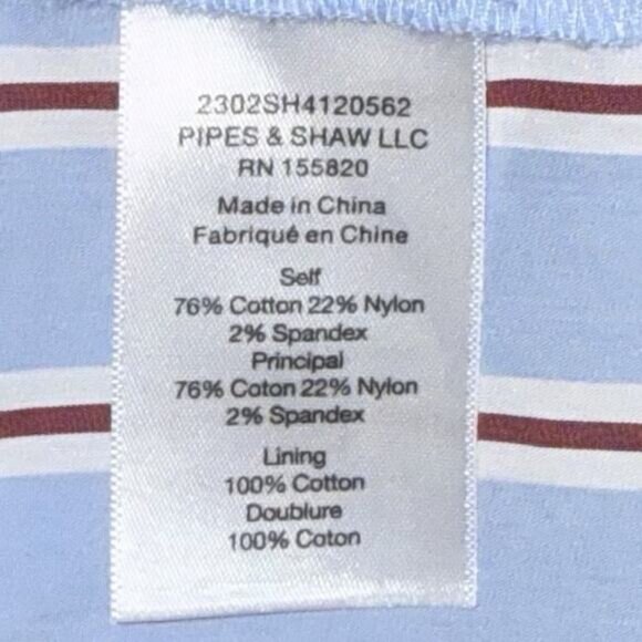 Veronica Beard Afton Dress Women's 00 Blue Multicolor Striped Casual Career Midi - Picture 5 of 9